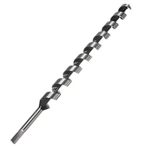 460mm Hex Shank Tip Brad Point Auger Drill Bit Spiral Wood Drilling Tool – 10mm (1/4)