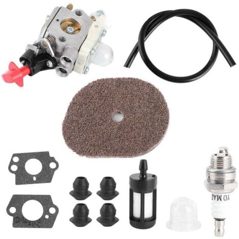 Kit de nettoyage de filtre à air et de carburateur pour Stihl FS50 FS56 FS40 FS70 FC56 FC70 ZAMA C1M&8209S267A (1/4)