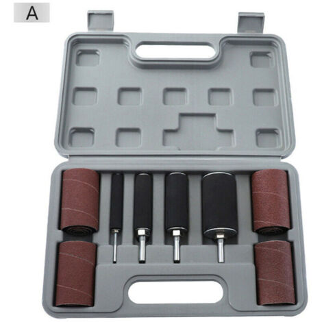 Kit de tambour de ponçage pour divers manchons de travail du bois et tambour en caoutchouc (1/2)
