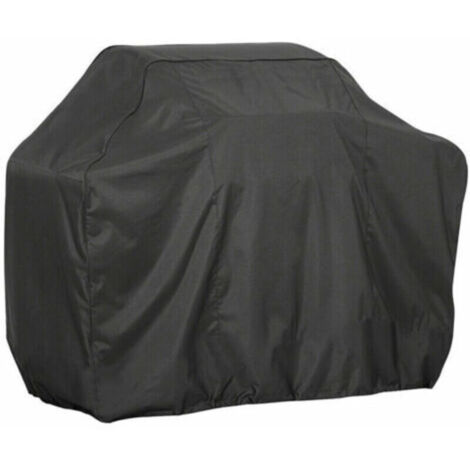Housse de barbecue et plancha,La housse de gril est fabriquée en tissu Oxford 210D, plaqué argent noir, imperméable, durable, indéchirable et anti-poussière, convient pour barbecue, gril à ga (1/5)