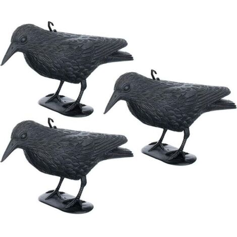 Répulsif anti-pigeons - Corbeau - Répulsif contre les petits oiseaux et les pigeons - portée d’environ 36 cm (1/4)