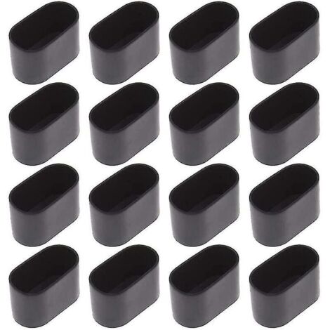 16 embouts ovales pour table et chaise, 15 x 30 mm.