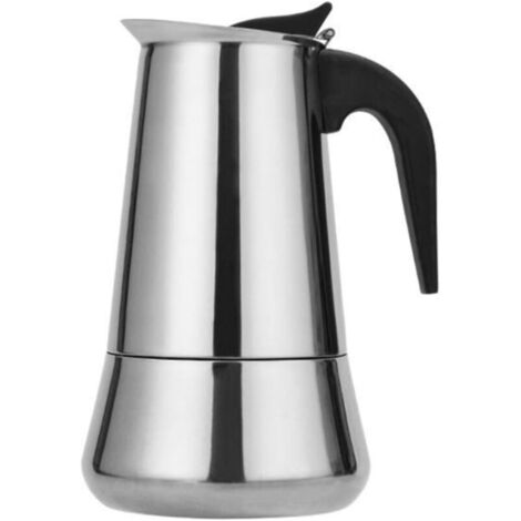 Cafetière italienne 12 tasses en acier inoxydable compatible tous types de feux 12 tasses (1/5)