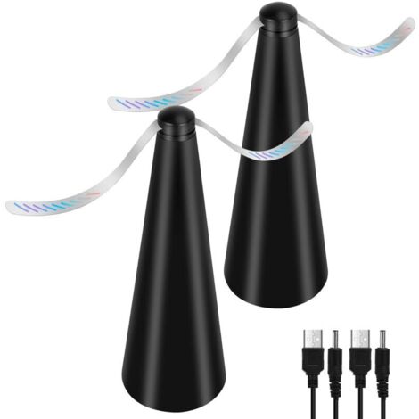 Lot de 2 ventilateurs anti-mouches, anti-moustiques sans produits chimiques, éloigne les mouches et les insectes des aliments, pour le camping, la salle à manger, le jardin (1/5)