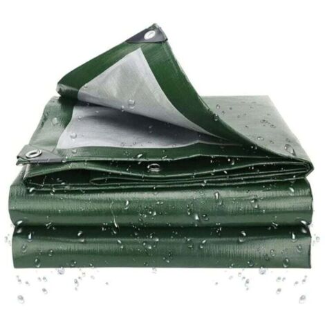 -2 M X 4 M Bache De Protection Exterieur,Bâche Étanche Multi-Usage en Polyéthylène,Feuille Anti-poussière, Couverture De Caravane De Meubles (Couleur : Vert） (1/4)