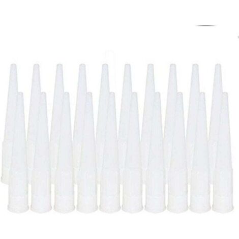 UlisemPack de 20 buses à cartouche, buses en silicone, embouts, embouts en silicone de remplacement, buses à cartouche (diamètre intérieur de l'interface : 15 mm) (1/4)