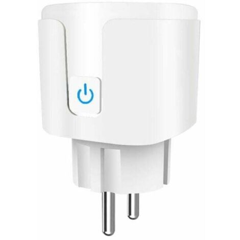 Prise Connectée WIFI, Prise intelligente 16A compatible avec Android et iOS Alexa (Echo et Echo Dot), Siri, SmartThings, Google Home, Surveillance de l’énergie, Fonction minuterie (1 Pack) (1/4)