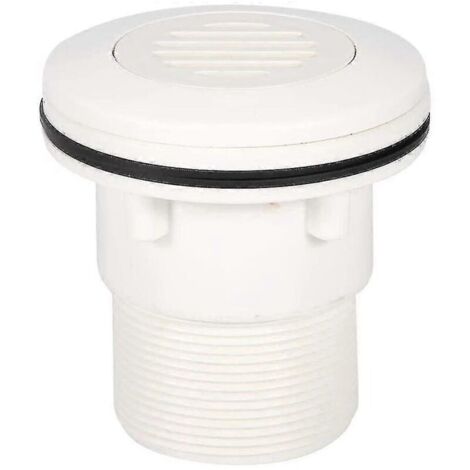 Buse de jet de piscine, entrée d'aspiration d'eau, robinets de piscine de forme ronde, accessoires universels (couvercle de filet), blanc (1/4)