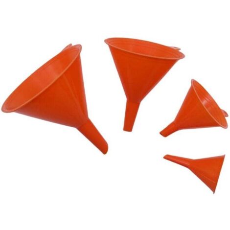 4PCS Entonnoir Couleur orange, Entonnoir Cuisine, Pour Transfert Liquide De Poudre Huile Alimentaire (1/4)