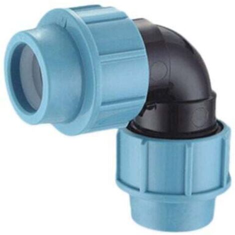 Ulisem - Coude à 90 degrés pour tube PE. Filetage intérieur. Pour usage intérieur et extérieur dans les systèmes d'adduction d'eau et d'irrigation. Pression maximale : 16 bar, 25 mm. (1/4)
