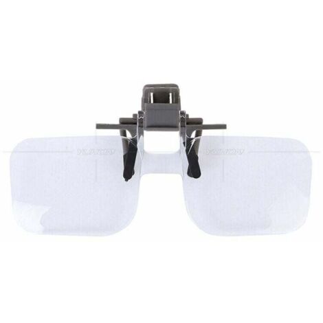 Loupes à clipser pour lunettes, lecteur de lunettes de lecture rabattable 2X pour personnes âgées femmes hommes pour la lecture (1/4)