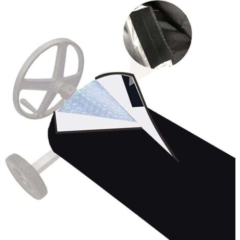 Bâche de protection solaire Ulisemroller, bâche de protection pour piscine en tissu imperméable, bâche de protection solaire pour piscine, bâche de protection pour piscine extérieure/intérieure (1/4)