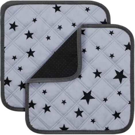Lot de 2 doublures de cage en polaire pour cochon d'Inde, accessoires absorbants, réutilisables, lavables et antidérapants pour cages de petits animaux, hamster, lapin (1/5)