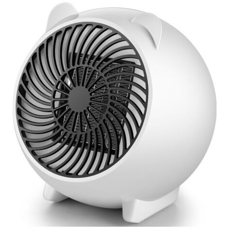 Radiateur Soufflant, 500W Radiateur de Portatif, Chauffe Rapide, Protection Contre La Surchauffe Et l'inclinaison, Sûr et portable, Économe en énergie, Pour chambre à coucher, bureau (1/5)