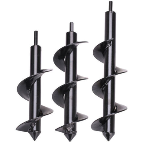 Mèche Jardin Tarière Ø 80 et Ø 300 mm 1 Pièces, Forets de Jardin en Spirale, Outil de Plantation Pratique pour Faire Rapidement Trou et Planter des Fleurs Arbres Arbustes