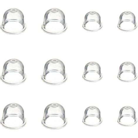 12 Pièces Carburateur Amorce Pompe Ampoule 19 mm et 22 mm Poire Pompe Amorcage Accessoires de Carburateur pour Debroussailleuse Tronçonneuse Souffleur Tondeuse - (1/4)
