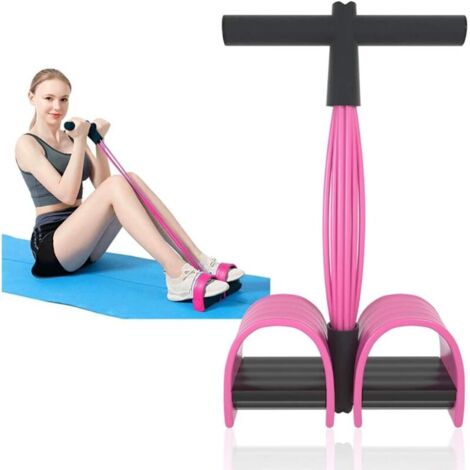 Corde de tension multifonction, 6 tubes élastiques pour pédale de yoga, bande de résistance, corde de tension en latex naturel, équipement de fitness, pour abdominaux, taille, bras, jambes, étirements