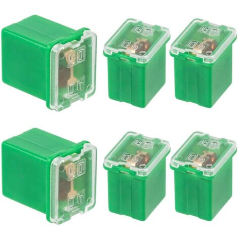 40A Carrés Fusible 40Amp Bas Profil Fusibles en Forme de Boîte pour SUV Voiture Camions Bateaux (Lot de 6 pièces) (1/5)