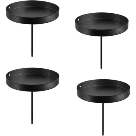 Lot de 4 bougeoirs pour couronne de l'Avent - Diamètre : 8 cm - Bougeoirs à planter - Couronne de l'Avent - Décoration (1/5)