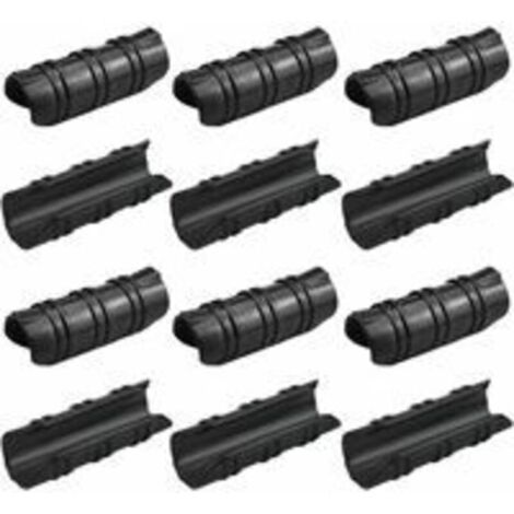 50 Pcs Serre Clips 25mm Clips Serre de Jardin Résistance aux Températures Elevées Fixation Bache Serre Durable Facile a Utiliser pour Fixation Serre Bannière Tuyau Jardin Films - Noir (1/5)