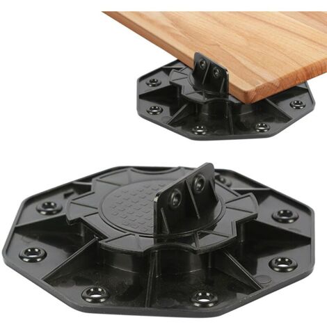 Lot de 10 plots de terrasse réglables en hauteur 18-30 mm - Pieds de réglage pour terrasse - Plaques de terrasse - Sous-construction (1/5)