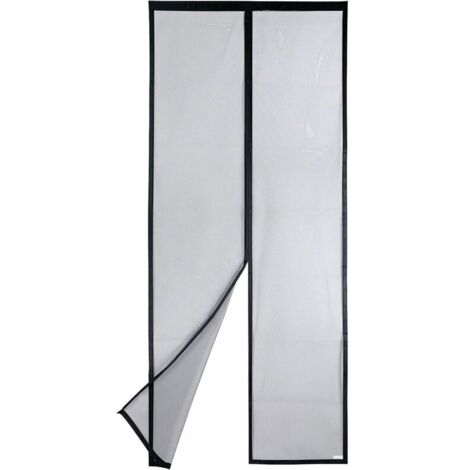 Moustiquaire magnétique pour porte 100x210 cm Maille ultrarésistante Fermeture automatique Garde l'air frais Installation sans outils (1/5)