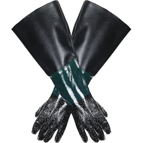 Paire de Gants sablage 60x30cm pour Microbilleuse Sableuse (1/5)