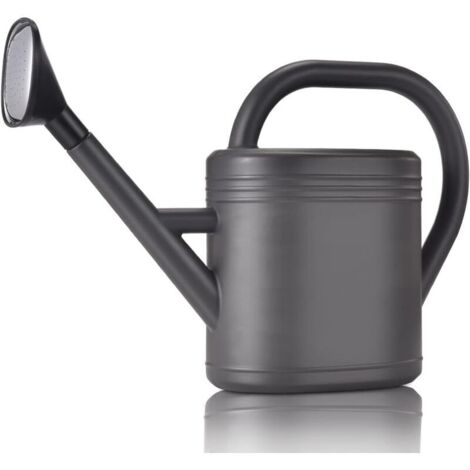 Arrosoir 3L pour plantes d'intérieur, arrosoirs de jardin, fleur d'extérieur, arrosoir gallon grand bec long avec tête d'arrosage (gris) (1/5)