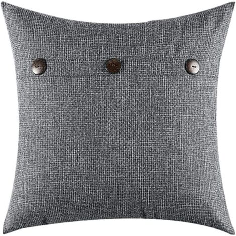 Housse de coussin,Coussin de garnissage 45x45 cm - Gris- Polyester (1/5)