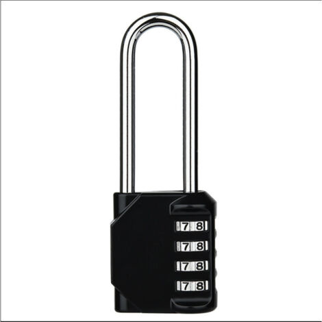 Cadenas à combinaison robuste - Cadenas résistant aux intempéries, verrou réinitialisable, anse de 2,5 pouces en alliage de zinc à 4 chiffres (1/5)
