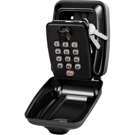 Boite a Clefs Securisee Exterieur, Grande Boitier a Cle Murale avec Code 12 Chiffres Étanche Antirouille Boite à Clé Sécurisée, Ultra-Robuste Coffre a Clef Digitale pour Maison Usine Garage (1/5)