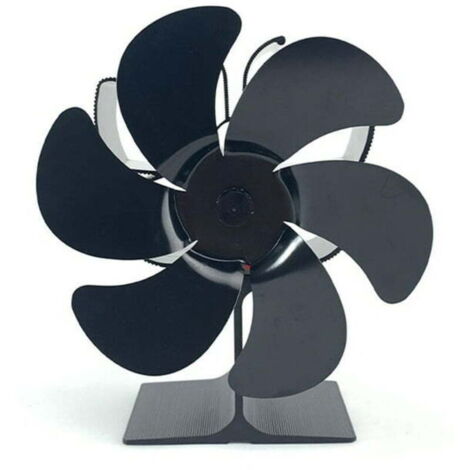 Un ventilateur de poêle à bois écologique et silencieux pour cheminées, assurant une distribution efficace de la chaleur. (1/5)