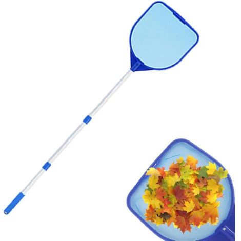 Épuisettes De Piscine, Filet De Fond Nettoyage - Filet Surface Maille Extra Fine, Écumeur De Feuilles Avec Poteau Télescopique De 17 À 41 Pouces, Fournitures De Nettoyage De Piscine Pour Bassin De Spa (1/5)