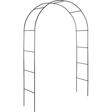 Arche de Jardin, Support pour Plantes grimpantes Arche à rosiers Tuteur Décoration extérieure, 240x140x37cm (1/5)