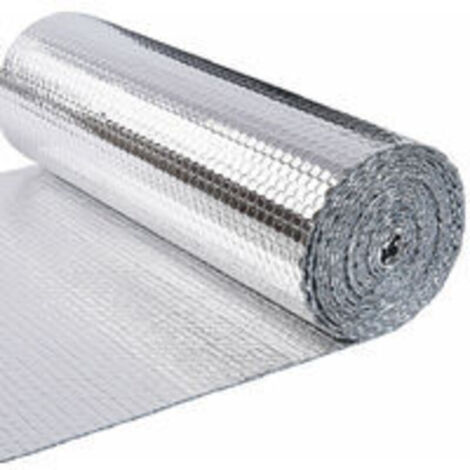 Isolant thermique a bulle double couche aluminium radiateur reflecteur 1x2m