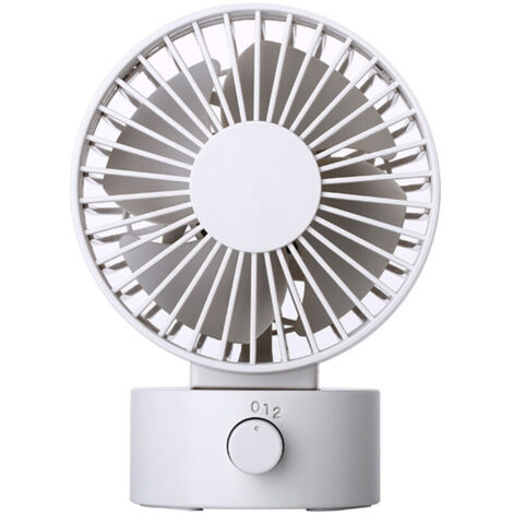 Mini ventilateur de bureau USB 102 × 79 × 138 mm, format de paume, silencieux, vitesse du vent à trois vitesses, un compagnon de refroidissement portable (1/3)