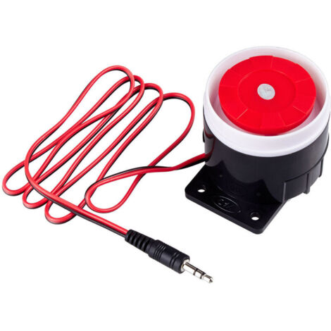 Système d'alarme domestique avec sirène interne de 120 dB pour systèmes d'alarme GSM et prise jack 3,5 mm (1/5)
