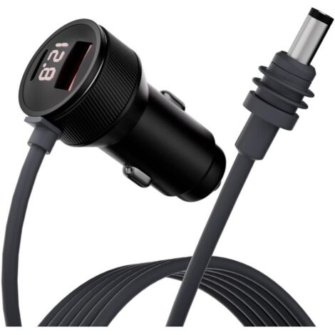 Mini chargeur de voiture, adaptateur secteur 12 V pour Mini Starlink 3 m, adaptateur allume-cigare 12 V-24 V avec port USB, port Type-C et voltmètre, câble d'alimentation CC, Starlink étanche (1/5)
