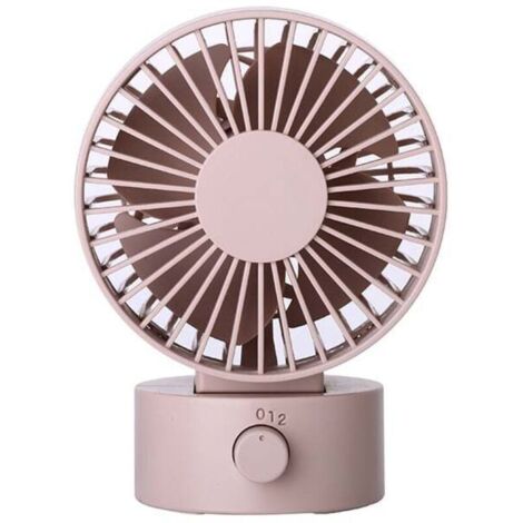Mini ventilateur de bureau USB 102 × 79 × 138 mm, format de paume, silencieux, vitesse du vent à trois vitesses, un compagnon de refroidissement portable (1/3)