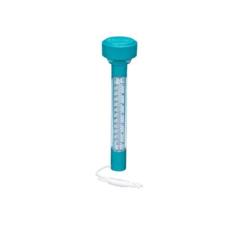 Thermomètre de piscine flottant avec cordon – Thermomètre étanche 4,8 x 4,8 x 18,5 cm, précis pour piscine/spa/aquarium, facile à lire avec cordon antirouille (1/5)