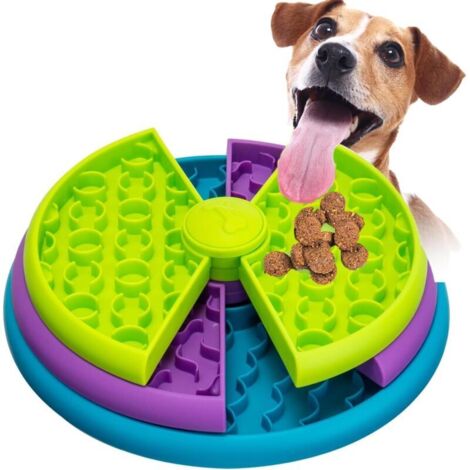 Gamelle Anti Glouton Chien, Gamelle Anti-Glouton pour Chien à 3 Niveaux, Gamelle d'alimentation Lente pour Applicable à Petit/Moyen/Grand- Réduit l'Anxiété & Améliore la Digestion (1/5)
