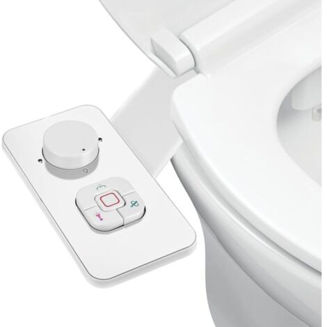 Toilettes bidet avec bidet intégré de style japonais, pression d'eau réglable, doubles buses autonettoyantes rétractables (1/5)