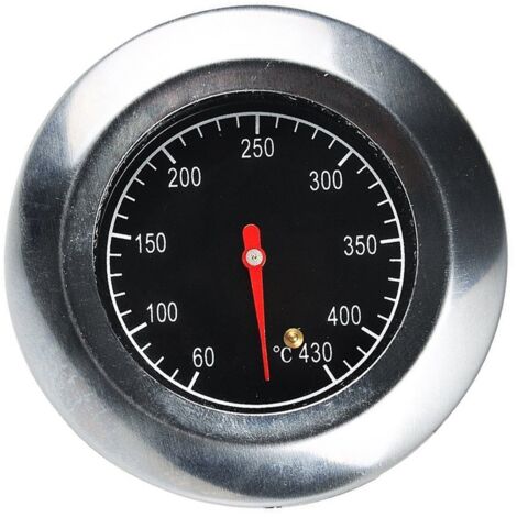 Litzee – Thermomètre en acier inoxydable pour barbecue – Plage de mesure 60°C à 430°C – Installation facile avec vis fileté – Cadran lisible (1/5)