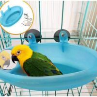Parrot Bathtub with Mirror – Bird Cage Accessories – Shower Box – Bird Cage – Bird Cage Toys