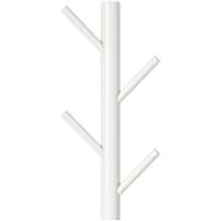 Wooden Wall Coat Rack – Branch Design – Modern – Vertical Wall Mounted – Decorative Wooden Hooks White