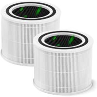 Filtre de Remplacement pour Levoit Core 300/ 300S Purificateur D'air, 2 Pièces Core Mini Filter Filtre de Remplacement 3 en 1 H13 HEPA & Filtre à Charbon Actif Haute Efficacité & Préfiltre en Nylon
