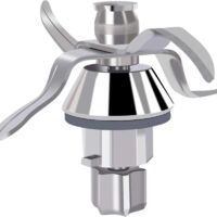 Lame de rechange en acier inoxydable pour robot culinaire Vor-Werk Thermo-Mix TM31, avec rondelle.