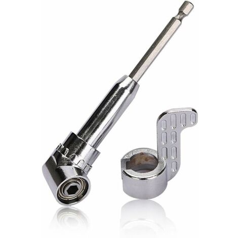 Renvoi d'Angle Visseuse Coudée à Angle Droit 105 Degrés Tige Hexagonale 1/4" pour Perceuse