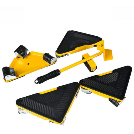 Largeight – Chariot de déménagement 5PCS – Capacité de charge 800kg – Roulettes à 360° – Matériau acier au carbone – Pour meubles lourds (1/5)