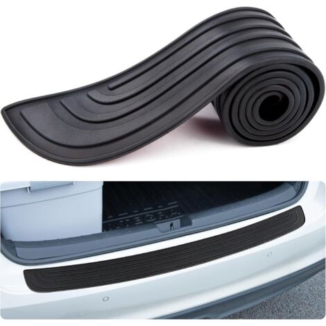 Protection Pare Choc Voiture Protecteur Pare Chocs Arrière en Caoutchouc Compatible avec la Plupart des Voitures 88 x 7,2 cm Noir (1/5)